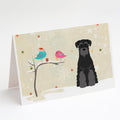 Christmas Presents between Friends Schnauzer - Black Greeting Cards Pack of 8 Blank Cards with Envelopes Whimsical A7 Size 5x7