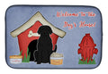Dog House Collection Black Labrador Dish Drying Mat Absorbent Dish Drying Mat Pad for Kitchen Counter Dish Drainer Mat for Countertop, 14 x 21", Multicolor