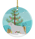 Spanish Water Dog Merry Christmas Tree Ceramic Ornament Christmas Tree Hanging Decorations for Home Christmas Holiday, Party, Gift, 3 in, Multicolor