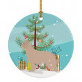 Pyrenean Shepherd Dog Merry Christmas Tree Ceramic Ornament Christmas Tree Hanging Decorations for Home Christmas Holiday, Party, Gift, 3 in, Multicolor
