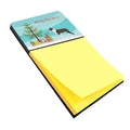 Boston Terrier Merry Christmas Tree Watercolor Sticky Note Holder Refillable Dispenser Desk Accessory 3x3 Pad Gift