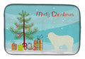 Komondor Merry Christmas Tree Dish Drying Mat Absorbent Dish Drying Mat Pad for Kitchen Counter Dish Drainer Mat for Countertop, 14 x 21", Multicolor