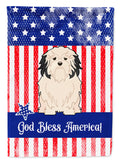 Patriotic USA Lowchen Garden Flag Mailbox Decorative Yard Banner Outside Patio Artwork for Flower Beds, Garden Size, Multicolor