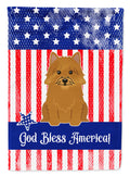 Patriotic USA Norwich Terrier Garden Flag Mailbox Decorative Yard Banner Outside Patio Artwork for Flower Beds, Garden Size, Multicolor