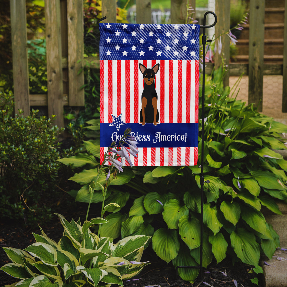 Patriotic USA Manchester Terrier Garden Flag Mailbox Decorative Yard Banner Outside Patio Artwork for Flower Beds, Garden Size, Multicolor