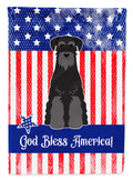 Patriotic USA Standard Schnauzer Black Garden Flag Mailbox Decorative Yard Banner Outside Patio Artwork for Flower Beds, Garden Size, Multicolor