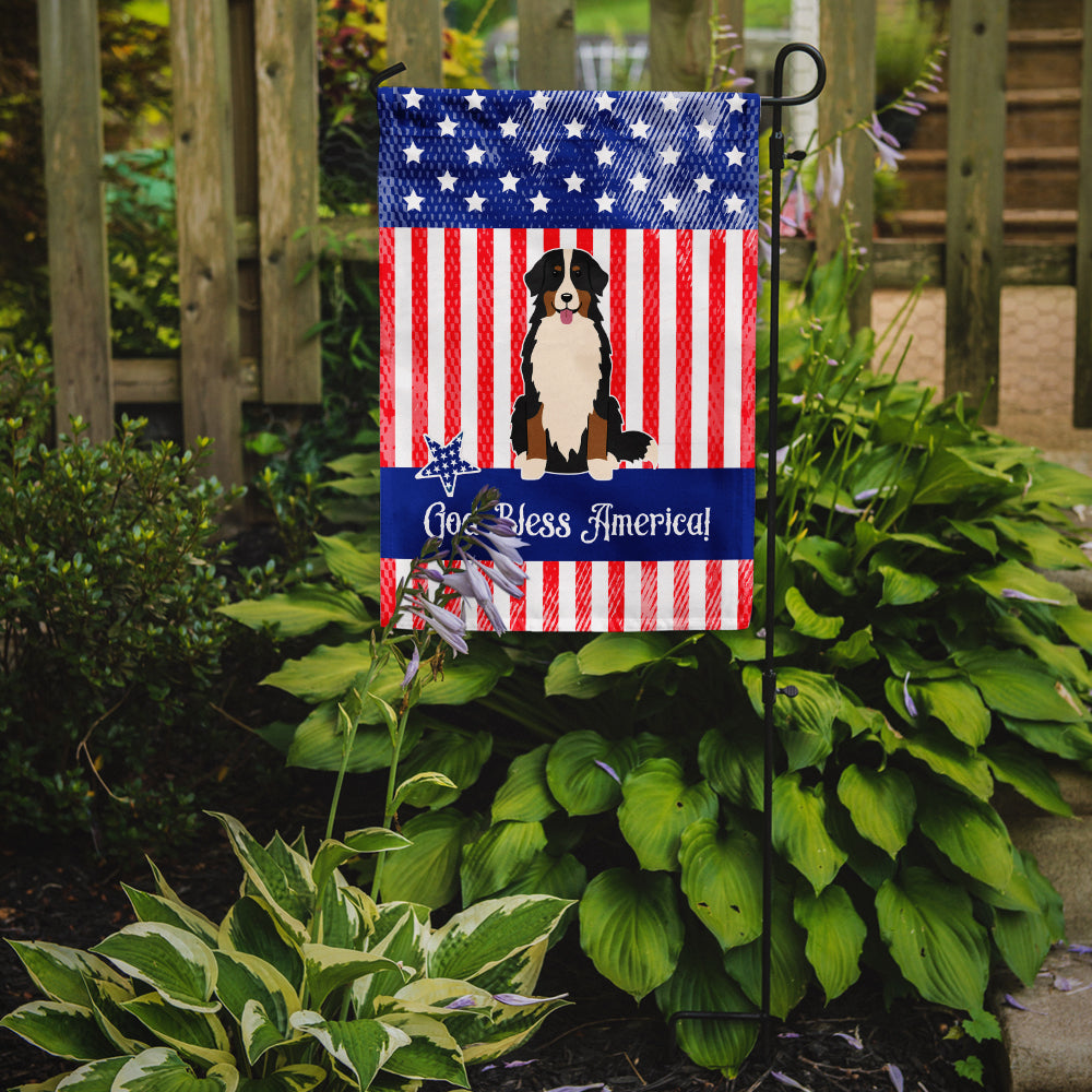 Patriotic USA Bernese Mountain Dog Garden Flag Mailbox Decorative Yard Banner Outside Patio Artwork for Flower Beds, Garden Size, Multicolor