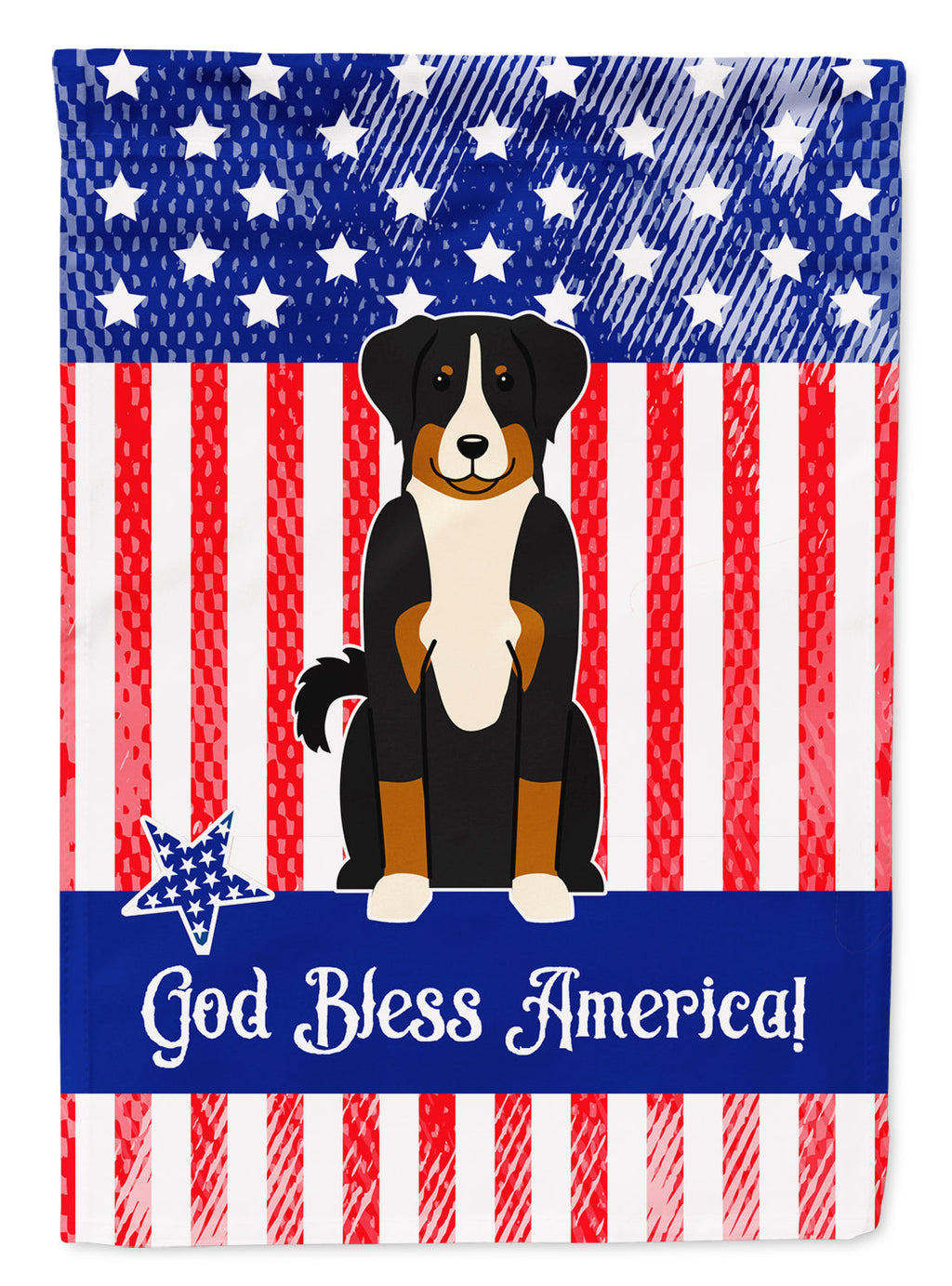Patriotic USA Appenzeller Sennenhund Garden Flag Mailbox Decorative Yard Banner Outside Patio Artwork for Flower Beds, Garden Size, Multicolor