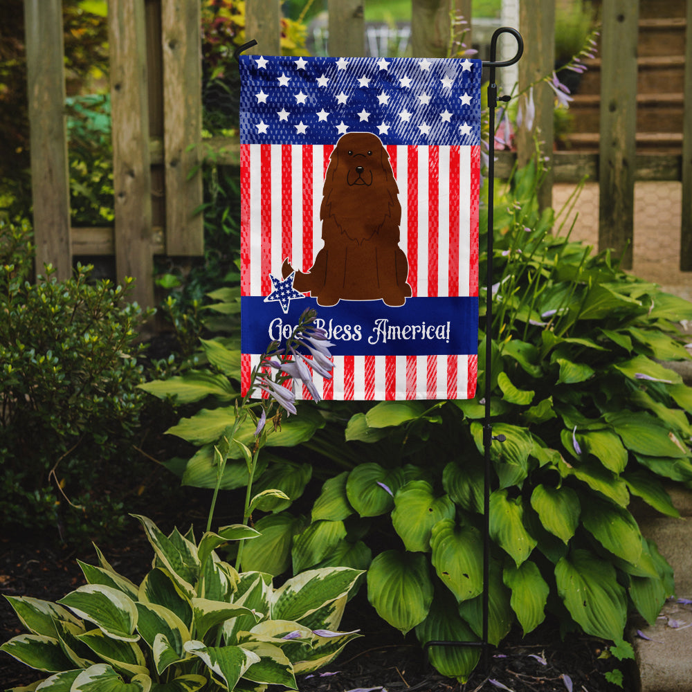 Patriotic USA Caucasian Shepherd Dog Garden Flag Mailbox Decorative Yard Banner Outside Patio Artwork for Flower Beds, Garden Size, Multicolor