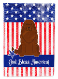 Patriotic USA Caucasian Shepherd Dog Garden Flag Mailbox Decorative Yard Banner Outside Patio Artwork for Flower Beds, Garden Size, Multicolor