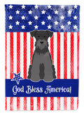 Patriotic USA Miniature Schnauzer Black Garden Flag Mailbox Decorative Yard Banner Outside Patio Artwork for Flower Beds, Garden Size, Multicolor