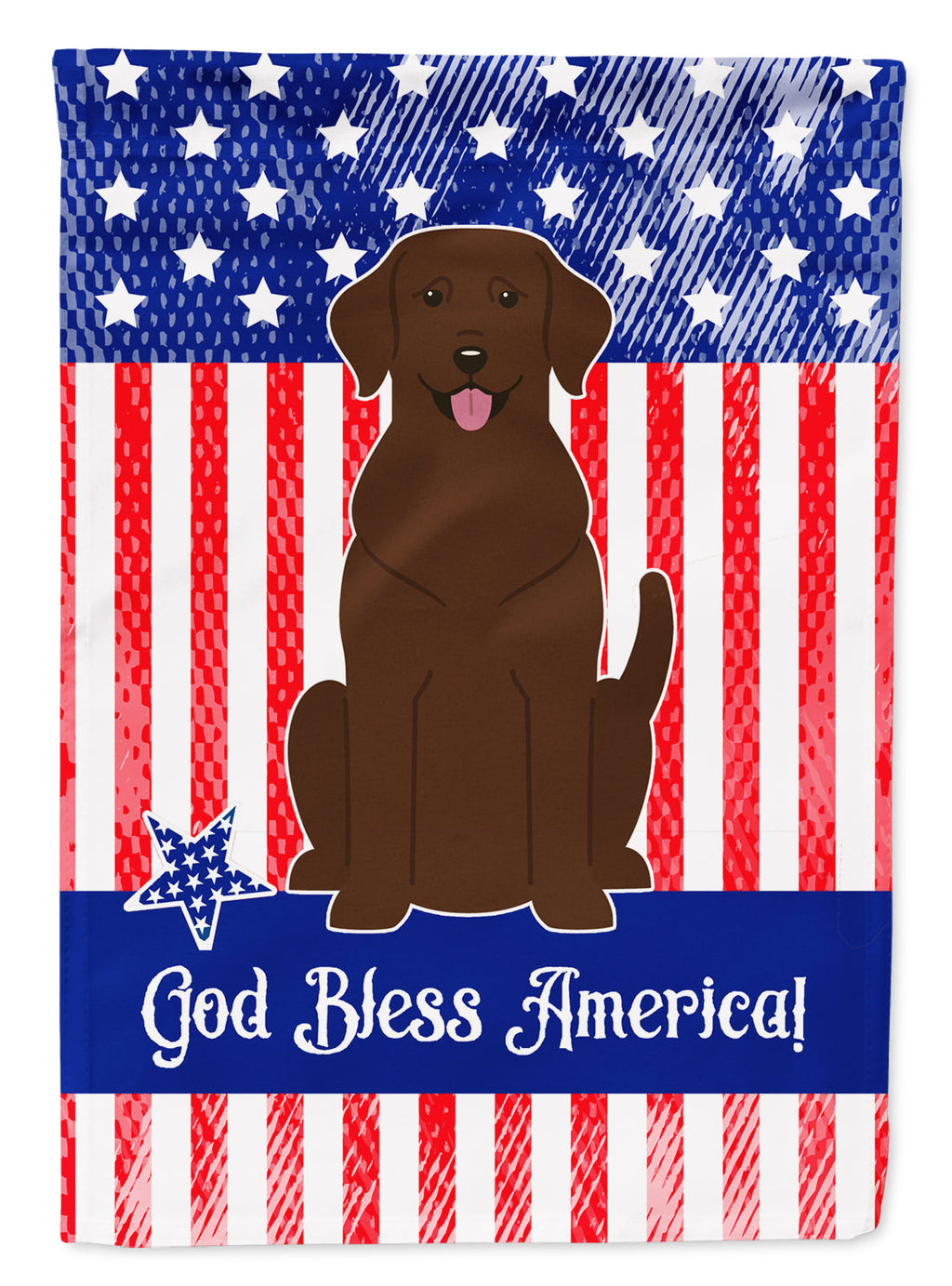 Patriotic USA Chocolate Labrador Garden Flag Mailbox Decorative Yard Banner Outside Patio Artwork for Flower Beds, Garden Size, Multicolor