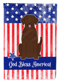 Patriotic USA Chocolate Labrador Garden Flag Mailbox Decorative Yard Banner Outside Patio Artwork for Flower Beds, Garden Size, Multicolor