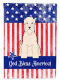 Patriotic USA Soft Coated Wheaten Terrier Garden Flag Mailbox Decorative Yard Banner Outside Patio Artwork for Flower Beds, Garden Size, Multicolor