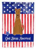 Patriotic USA Irish Terrier Garden Flag Mailbox Decorative Yard Banner Outside Patio Artwork for Flower Beds, Garden Size, Multicolor