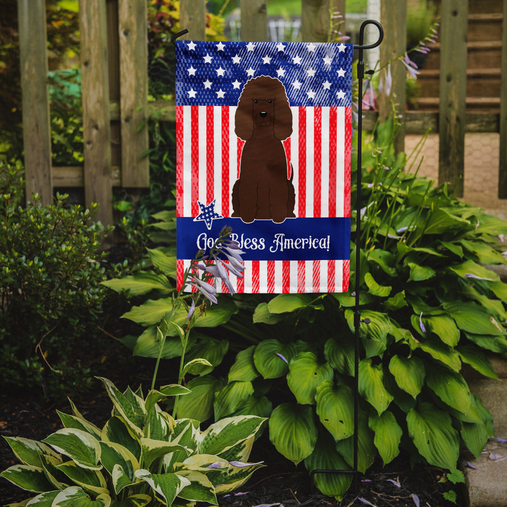 Patriotic USA Irish Water Spaniel Garden Flag Mailbox Decorative Yard Banner Outside Patio Artwork for Flower Beds, Garden Size, Multicolor