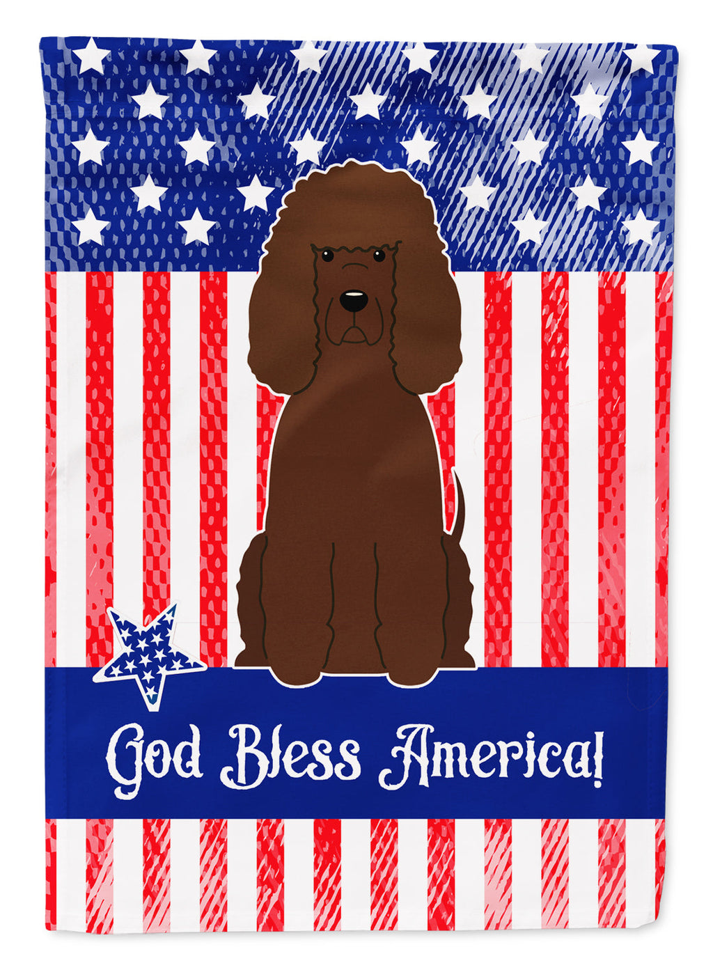 Patriotic USA Irish Water Spaniel Garden Flag Mailbox Decorative Yard Banner Outside Patio Artwork for Flower Beds, Garden Size, Multicolor