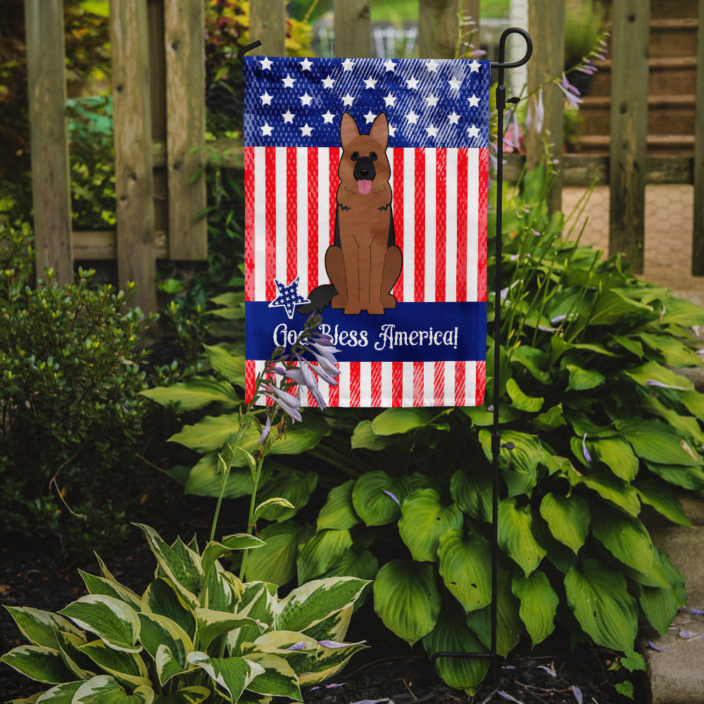 Patriotic USA German Shepherd Garden Flag Mailbox Decorative Yard Banner Outside Patio Artwork for Flower Beds, Garden Size, Multicolor
