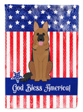 Patriotic USA German Shepherd Garden Flag Mailbox Decorative Yard Banner Outside Patio Artwork for Flower Beds, Garden Size, Multicolor