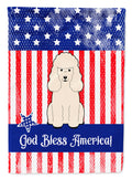 Patriotic USA Poodle White Garden Flag Mailbox Decorative Yard Banner Outside Patio Artwork for Flower Beds, Garden Size, Multicolor