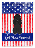 Patriotic USA Poodle Black Garden Flag Mailbox Decorative Yard Banner Outside Patio Artwork for Flower Beds, Garden Size, Multicolor