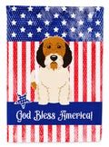 Patriotic USA Petit Basset Griffon Veenden Garden Flag Mailbox Decorative Yard Banner Outside Patio Artwork for Flower Beds, Garden Size, Multicolor