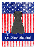 Patriotic USA Briard Black Garden Flag Mailbox Decorative Yard Banner Outside Patio Artwork for Flower Beds, Garden Size, Multicolor