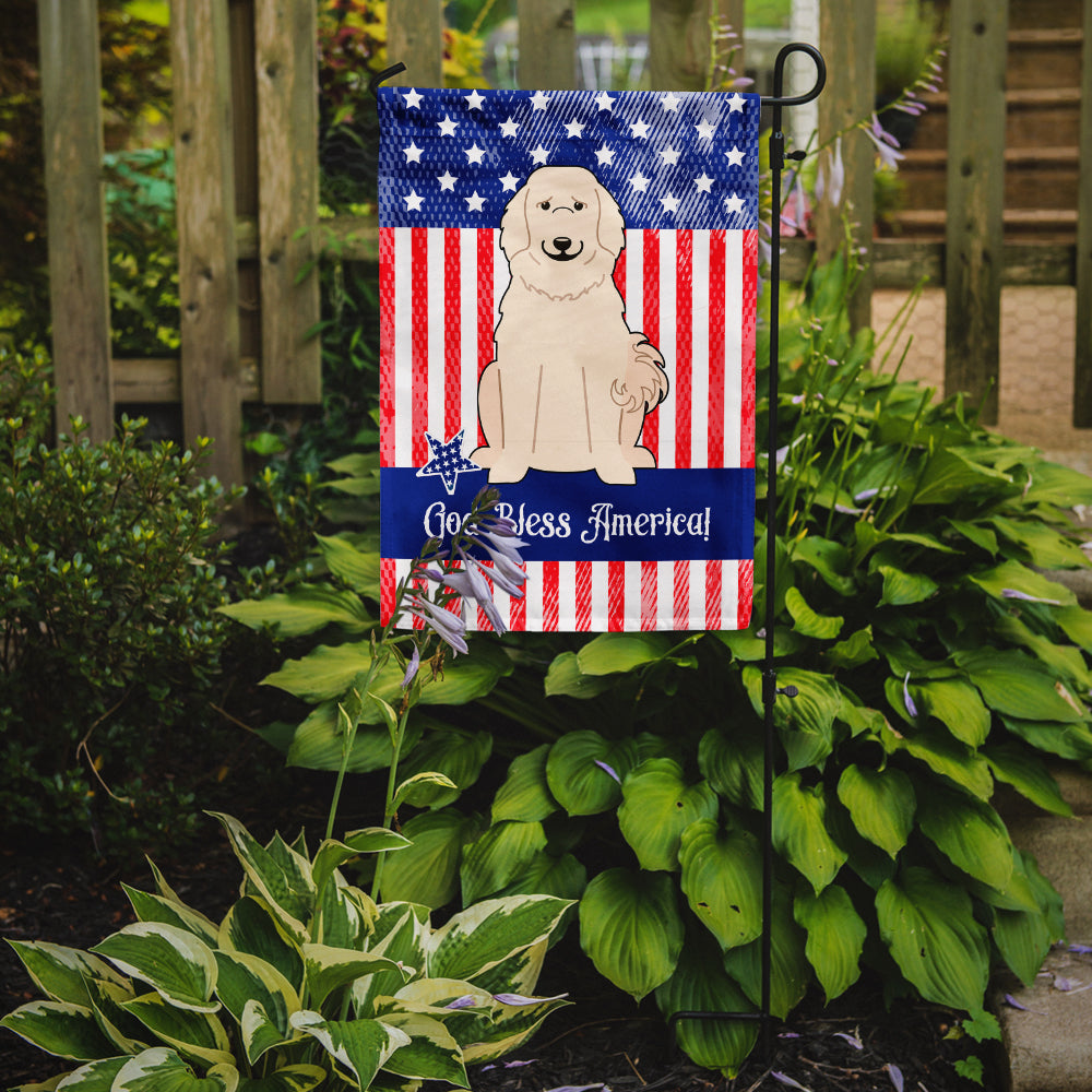 Patriotic USA Great Pyrenese Garden Flag Mailbox Decorative Yard Banner Outside Patio Artwork for Flower Beds, Garden Size, Multicolor