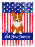 Patriotic USA Corgi Garden Flag Mailbox Decorative Yard Banner Outside Patio Artwork for Flower Beds, Garden Size, Multicolor