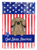 Patriotic USA Pekingese Tan Garden Flag Mailbox Decorative Yard Banner Outside Patio Artwork for Flower Beds, Garden Size, Multicolor