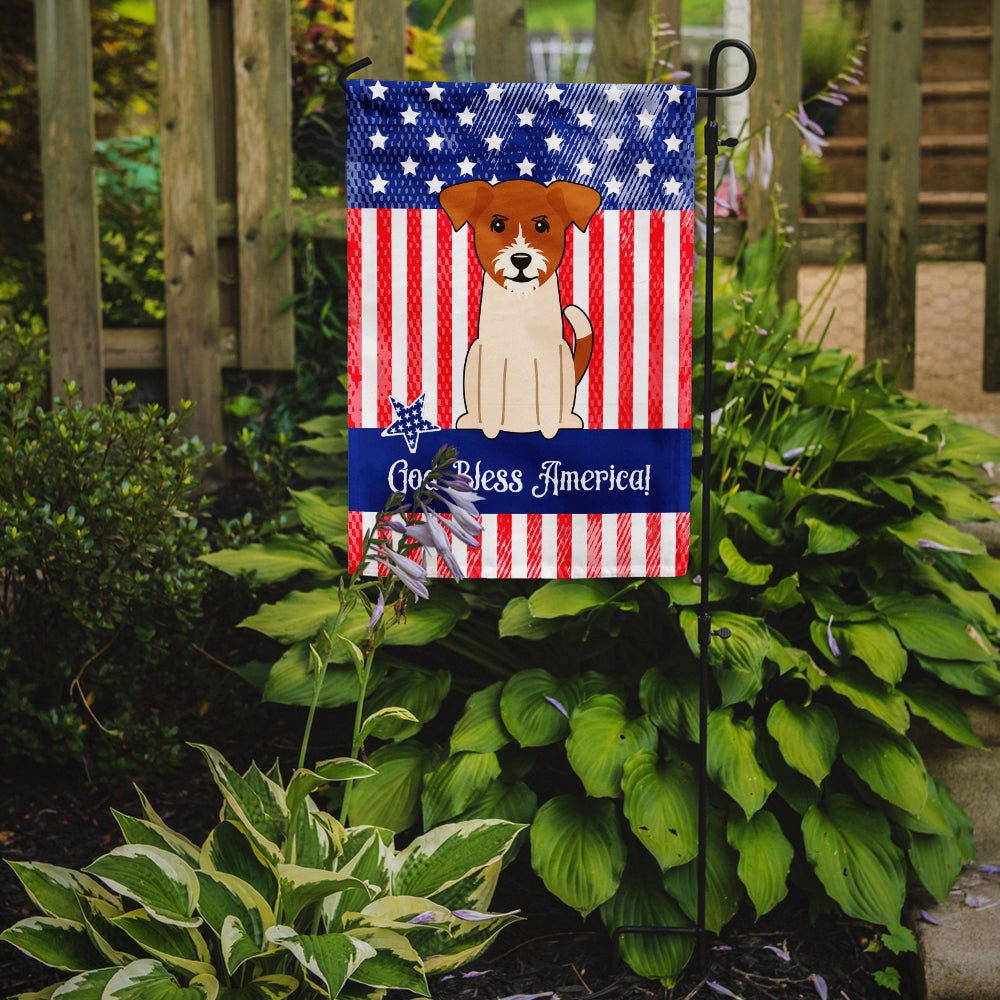 Patriotic USA Jack Russell Terrier Garden Flag Mailbox Decorative Yard Banner Outside Patio Artwork for Flower Beds, Garden Size, Multicolor