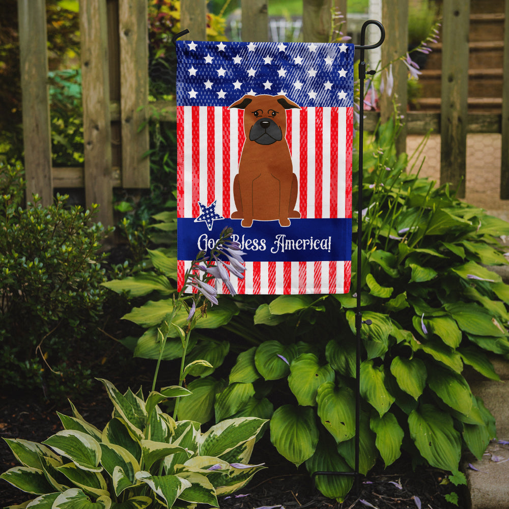 Patriotic USA Chinese Chongqing Dog Garden Flag Mailbox Decorative Yard Banner Outside Patio Artwork for Flower Beds, Garden Size, Multicolor