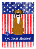 Patriotic USA Flashy Fawn Boxer Garden Flag Mailbox Decorative Yard Banner Outside Patio Artwork for Flower Beds, Garden Size, Multicolor