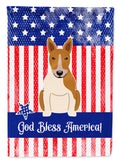 Patriotic USA Bull Terrier Red White Garden Flag Mailbox Decorative Yard Banner Outside Patio Artwork for Flower Beds, Garden Size, Multicolor