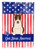 Patriotic USA Bull Terrier Dark Brindle Garden Flag Mailbox Decorative Yard Banner Outside Patio Artwork for Flower Beds, Garden Size, Multicolor