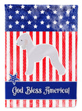 USA Patriotic Bedlington Terrier Garden Flag Mailbox Decorative Yard Banner Outside Patio Artwork for Flower Beds, Garden Size, Multicolor