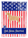 USA Patriotic Yellow Labrador Retriever Garden Flag Mailbox Decorative Yard Banner Outside Patio Artwork for Flower Beds, Garden Size, Multicolor