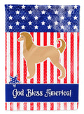 USA Patriotic Afghan Hound Garden Flag Mailbox Decorative Yard Banner Outside Patio Artwork for Flower Beds, Garden Size, Multicolor