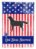 USA Patriotic Black Labrador Retriever Garden Flag Mailbox Decorative Yard Banner Outside Patio Artwork for Flower Beds, Garden Size, Multicolor