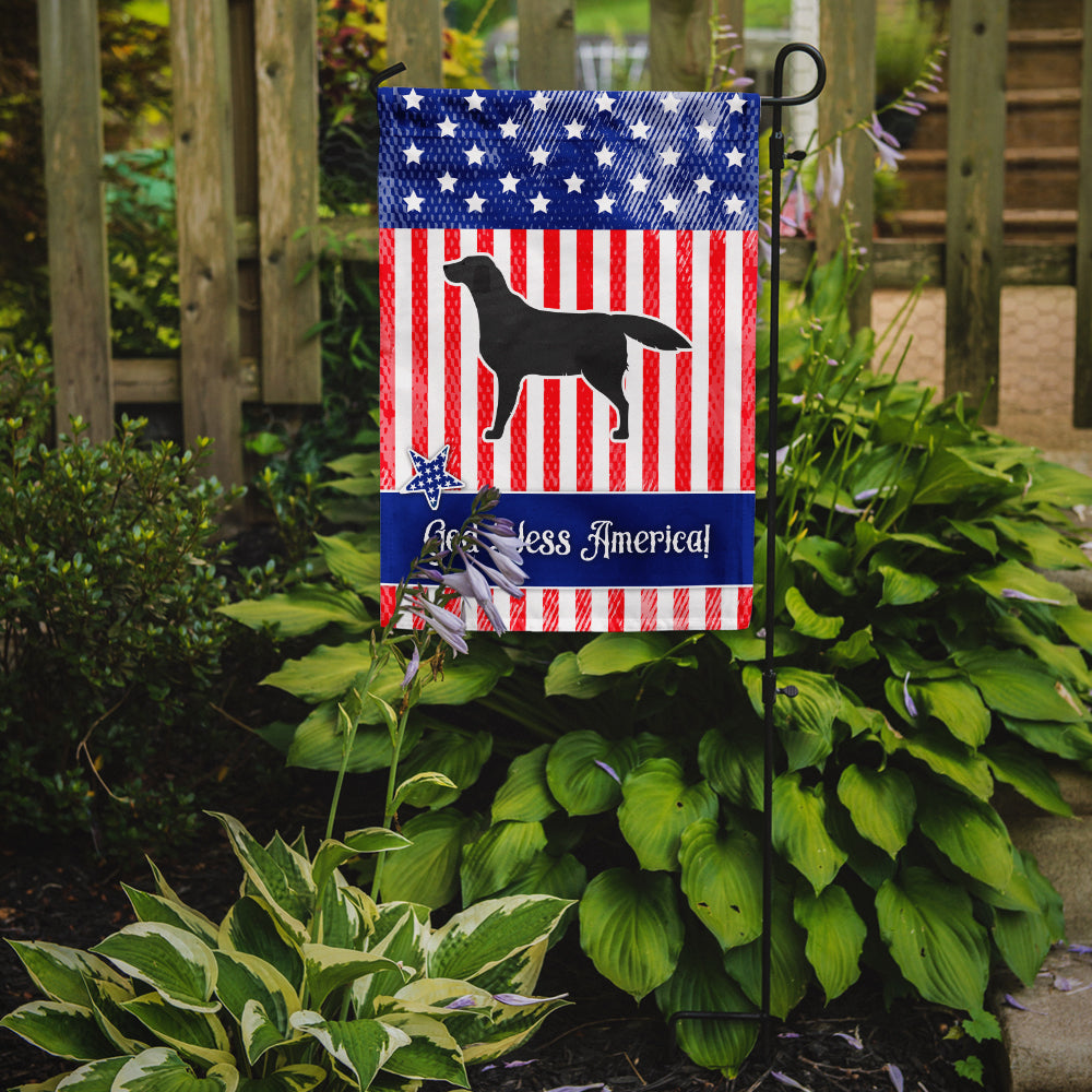 USA Patriotic Black Labrador Retriever Garden Flag Mailbox Decorative Yard Banner Outside Patio Artwork for Flower Beds, Garden Size, Multicolor
