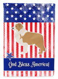 USA Patriotic Red Border Collie Garden Flag Mailbox Decorative Yard Banner Outside Patio Artwork for Flower Beds, Garden Size, Multicolor