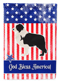 USA Patriotic Black Border Collie Garden Flag Mailbox Decorative Yard Banner Outside Patio Artwork for Flower Beds, Garden Size, Multicolor