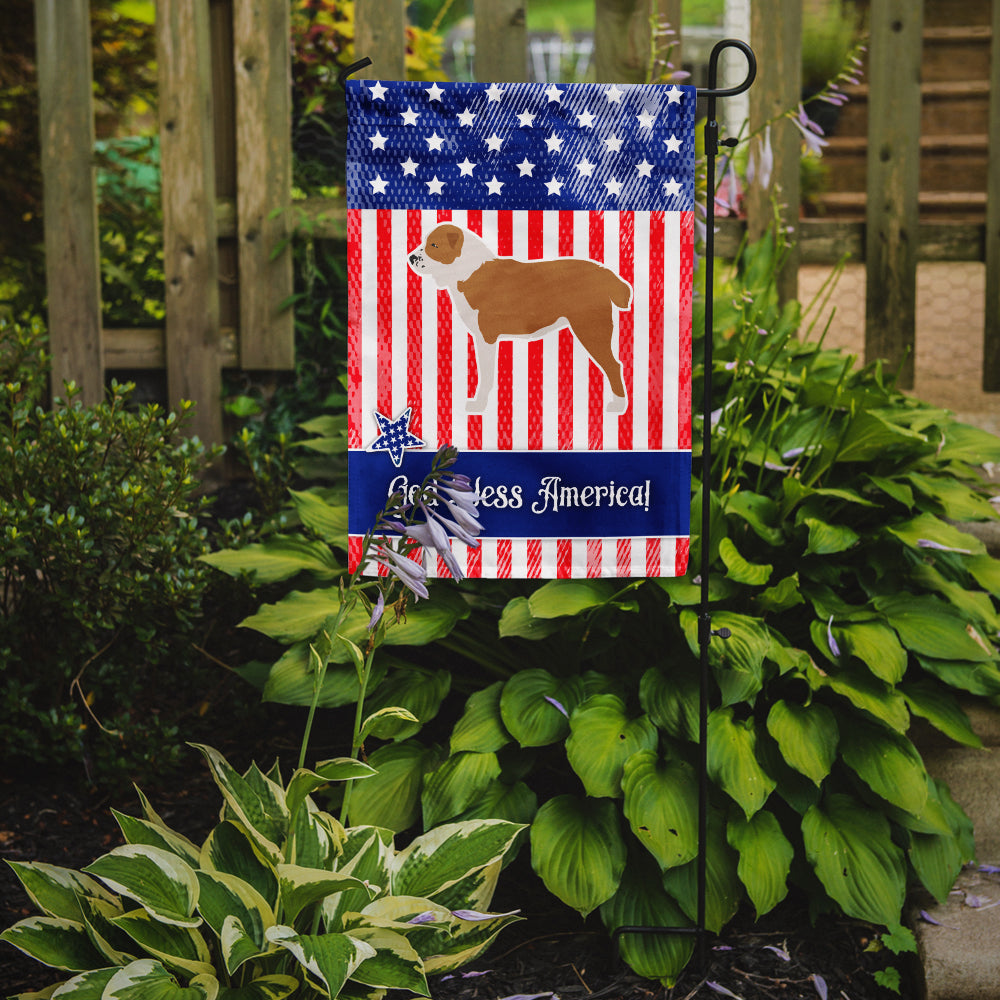 USA Patriotic Central Asian Shepherd Dog Garden Flag Mailbox Decorative Yard Banner Outside Patio Artwork for Flower Beds, Garden Size, Multicolor