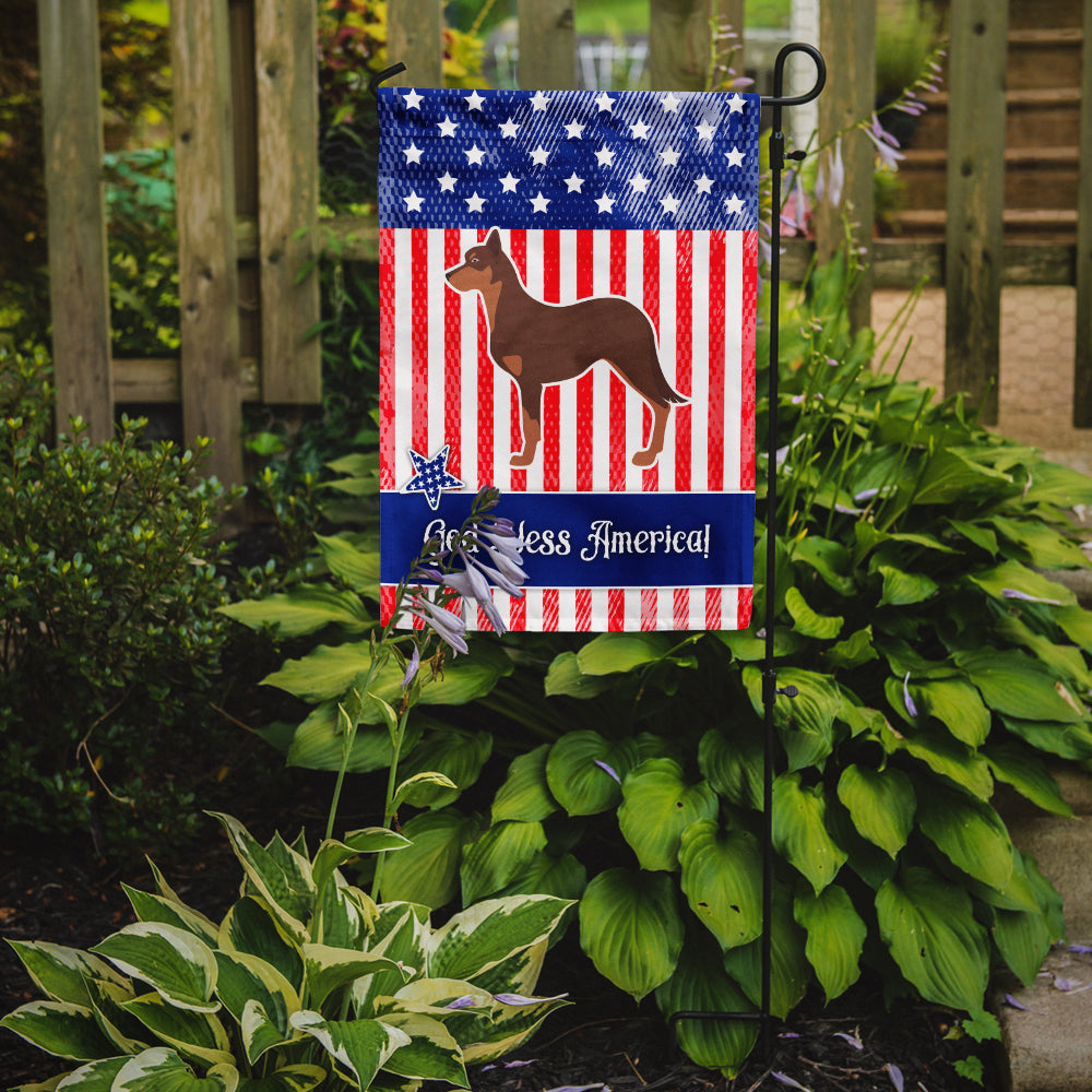 USA Patriotic Australian Kelpie Dog Garden Flag Mailbox Decorative Yard Banner Outside Patio Artwork for Flower Beds, Garden Size, Multicolor