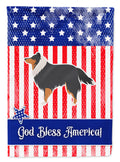 USA Patriotic Sheltie/Shetland Sheepdog Garden Flag Mailbox Decorative Yard Banner Outside Patio Artwork for Flower Beds, Garden Size, Multicolor