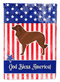 USA Patriotic Portuguese Sheepdog Dog Garden Flag Mailbox Decorative Yard Banner Outside Patio Artwork for Flower Beds, Garden Size, Multicolor