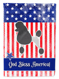 USA Patriotic Poodle Garden Flag Mailbox Decorative Yard Banner Outside Patio Artwork for Flower Beds, Garden Size, Multicolor