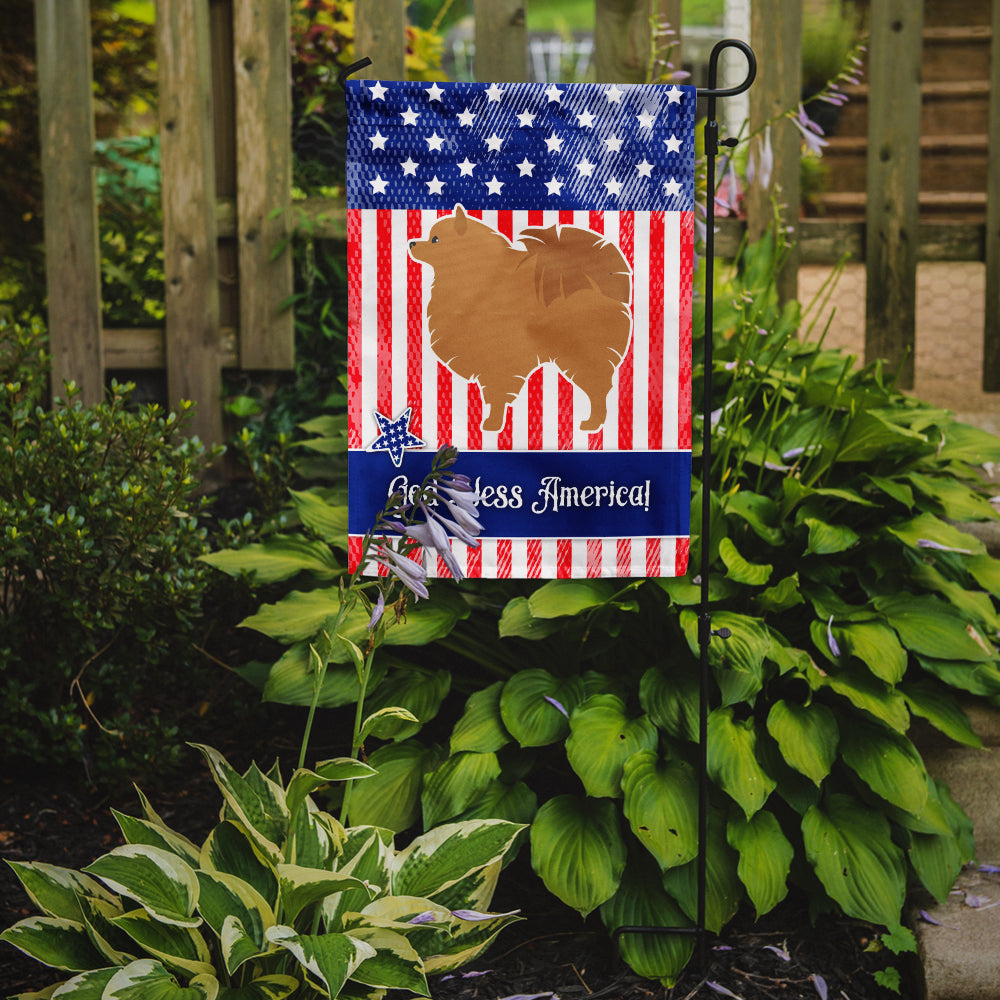 USA Patriotic Pomeranian Garden Flag Mailbox Decorative Yard Banner Outside Patio Artwork for Flower Beds, Garden Size, Multicolor