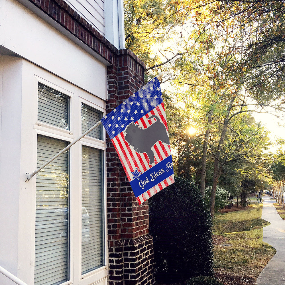 USA Patriotic Affenpinscher House Flag 28x40 Porch Sleeve Pole Decorative Outside Yard Banner Artwork Wall Hanging, Polyester