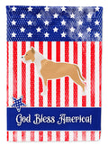 USA Patriotic Staffordshire Bull Terrier Garden Flag Mailbox Decorative Yard Banner Outside Patio Artwork for Flower Beds, Garden Size, Multicolor